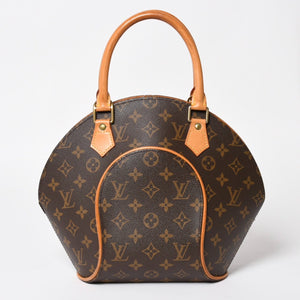 LOUISVUITTON ルイヴィトン エリプスPM ハンドバッグ M51127 モノグラム PVC レザー ブラウン ゴールド金具 美品 中古 4a004386