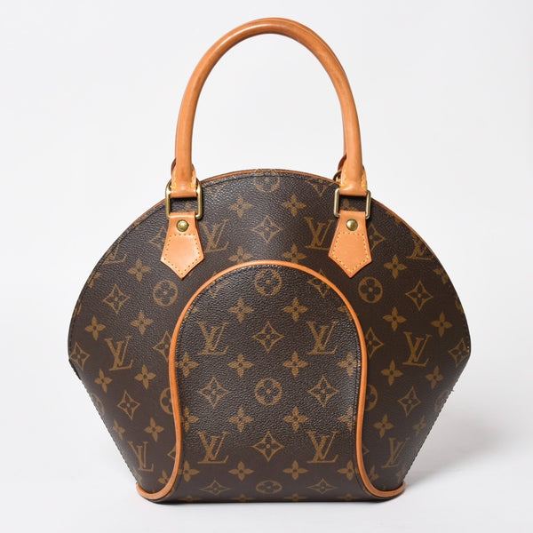LOUISVUITTON ルイヴィトン エリプスPM ハンドバッグ M51127 モノグラム PVC レザー ブラウン ゴールド金具 美品 中古 4a004386