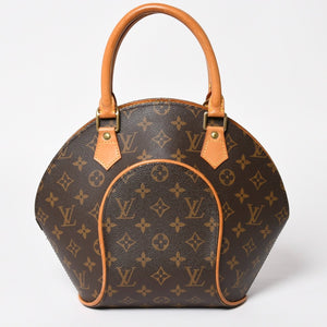 LOUISVUITTON ルイヴィトン エリプスPM ハンドバッグ M51127 モノグラム PVC レザー ブラウン ゴールド金具 美品 中古 4a004386