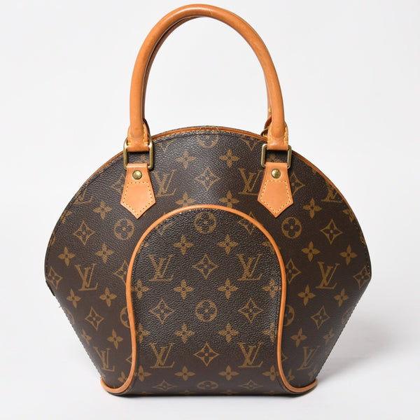 LOUISVUITTON ルイヴィトン エリプスPM ハンドバッグ M51127 モノグラム PVC レザー ブラウン ゴールド金具 美品 中古 4a004386