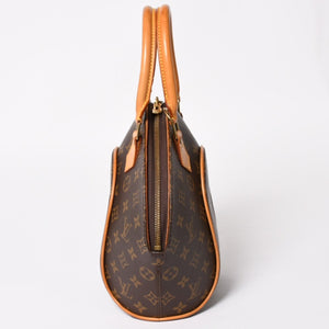 LOUISVUITTON ルイヴィトン エリプスPM ハンドバッグ M51127 モノグラム PVC レザー ブラウン ゴールド金具 美品 中古 4a004386