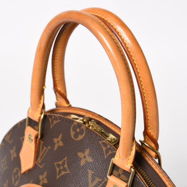 LOUISVUITTON ルイヴィトン エリプスPM ハンドバッグ M51127 モノグラム PVC レザー ブラウン ゴールド金具 美品 中古 4a004386