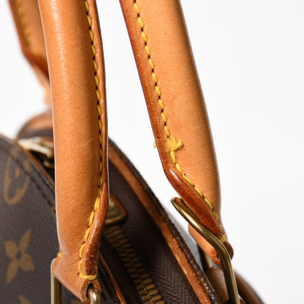 LOUISVUITTON ルイヴィトン エリプスPM ハンドバッグ M51127 モノグラム PVC レザー ブラウン ゴールド金具 美品 中古 4a004386