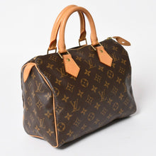 Load image into Gallery viewer, LOUIS VUITTON ルイヴィトン スピーディ25 ハンドバック M41528 モノグラム PVCコーティングキャンバス SP0065 レザー ブラウン ゴールド金具 美品 中古 4a004370