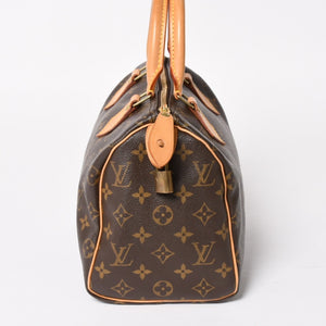 LOUIS VUITTON Speedy 25 Handbag M41528 Monogram PVC Coated Canvas SP0065 Leather Brown Gold Hardware Good Condition Used 4a004370