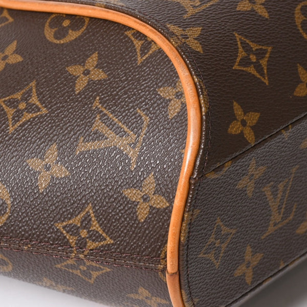 LOUISVUITTON ルイヴィトン エリプスPM ハンドバッグ M51127 モノグラム PVC レザー ブラウン ゴールド金具 美品 中古 4a004386