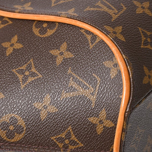 LOUISVUITTON ルイヴィトン エリプスPM ハンドバッグ M51127 モノグラム PVC レザー ブラウン ゴールド金具 美品 中古 4a004386