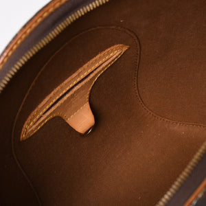 LOUISVUITTON ルイヴィトン エリプスPM ハンドバッグ M51127 モノグラム PVC レザー ブラウン ゴールド金具 美品 中古 4a004386