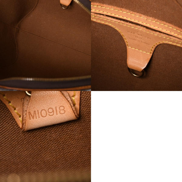 LOUISVUITTON ルイヴィトン エリプスPM ハンドバッグ M51127 モノグラム PVC レザー ブラウン ゴールド金具 美品 中古 4a004386