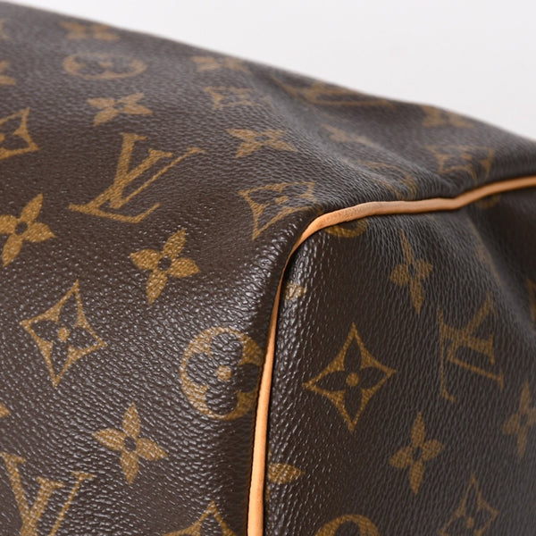 LOUIS VUITTON ルイヴィトン スピーディ25 ハンドバック M41528 モノグラム PVCコーティングキャンバス SP1015 レザー ブラウン ゴールド金具 美品 中古 4a004341