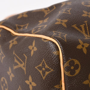 LOUIS VUITTON ルイヴィトン スピーディ25 ハンドバック M41528 モノグラム PVCコーティングキャンバス SP1015 レザー ブラウン ゴールド金具 美品 中古 4a004341
