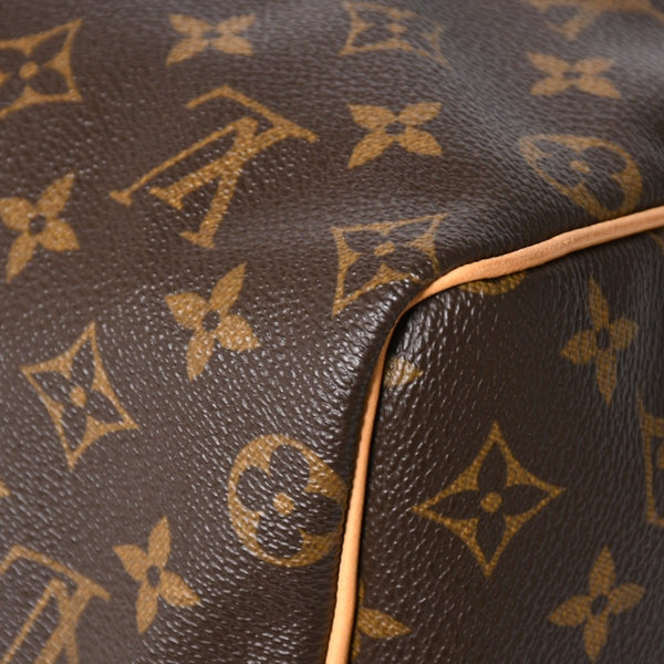 LOUIS VUITTON ルイヴィトン スピーディ25 ハンドバック M41528 モノグラム PVCコーティングキャンバス SP1015 レザー ブラウン ゴールド金具 美品 中古 4a004341