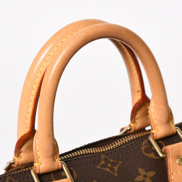 LOUIS VUITTON Speedy 25 Handbag M41528 Monogram PVC Coated Canvas SP0065 Leather Brown Gold Hardware Good Condition Used 4a004370