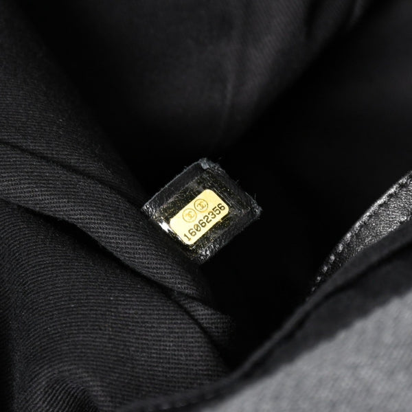 新品同様 CHANEL シャネル Deauville TGM ドーヴィルTGM 2WAYバッグ 16番台 ココマーク キャンバス レザー グレー 中古 4a004385