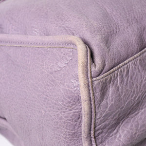 BALENCIAGA バレンシアガ The City ザシティ 2WAY ハンドバッグ ショルダーバッグ パープル レザー 115748 美品 中古 4a004242