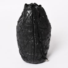 画像をギャラリービューアに読み込む, 極美品 CHROME HEARTS クロムハーツ DRW STRNG SACK CRS PATCH ドローストリング サック 巾着 38パッチ レザー シルバー925 中古 4a004437
