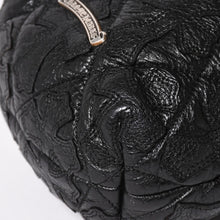 画像をギャラリービューアに読み込む, 極美品 CHROME HEARTS クロムハーツ DRW STRNG SACK CRS PATCH ドローストリング サック 巾着 38パッチ レザー シルバー925 中古 4a004437