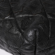 画像をギャラリービューアに読み込む, 極美品 CHROME HEARTS クロムハーツ DRW STRNG SACK CRS PATCH ドローストリング サック 巾着 38パッチ レザー シルバー925 中古 4a004437