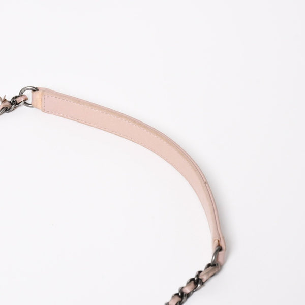 CHANEL シャネル 15AW マトラッセ Sフラップ Wチェーンショルダーバッグ A93054 21番台 ココマーク オリラグファー 美品 中古 4a004243