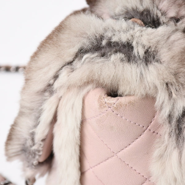 CHANEL シャネル 15AW マトラッセ Sフラップ Wチェーンショルダーバッグ A93054 21番台 ココマーク オリラグファー 美品 中古 4a004243