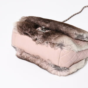CHANEL シャネル 15AW マトラッセ Sフラップ Wチェーンショルダーバッグ A93054 21番台 ココマーク オリラグファー 美品 中古 4a004243