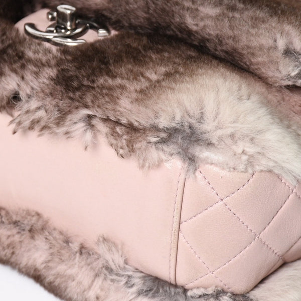 CHANEL シャネル 15AW マトラッセ Sフラップ Wチェーンショルダーバッグ A93054 21番台 ココマーク オリラグファー 美品 中古 4a004243
