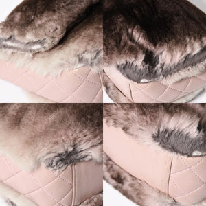 CHANEL シャネル 15AW マトラッセ Sフラップ Wチェーンショルダーバッグ A93054 21番台 ココマーク オリラグファー 美品 中古 4a004243