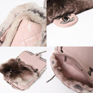 CHANEL シャネル 15AW マトラッセ Sフラップ Wチェーンショルダーバッグ A93054 21番台 ココマーク オリラグファー 美品 中古 4a004243