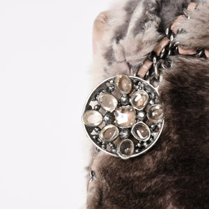 CHANEL シャネル 15AW マトラッセ Sフラップ Wチェーンショルダーバッグ A93054 21番台 ココマーク オリラグファー 美品 中古 4a004243