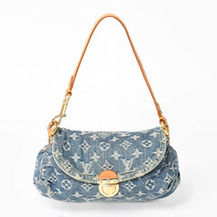LOUIS VUITTON Mini Pretty One Shoulder Bag M95050 Monogram Denim Indigo Blue Good Condition Used 4a004276