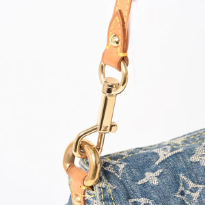 LOUIS VUITTON Mini Pretty One Shoulder Bag M95050 Monogram Denim Indigo Blue Good Condition Used 4a004276