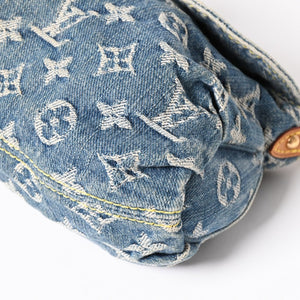 LOUIS VUITTON Mini Pretty One Shoulder Bag M95050 Monogram Denim Indigo Blue Good Condition Used 4a004276