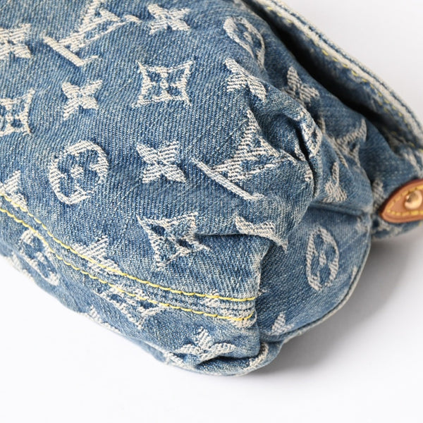 LOUIS VUITTON Mini Pretty One Shoulder Bag M95050 Monogram Denim Indigo Blue Good Condition Used 4a004276