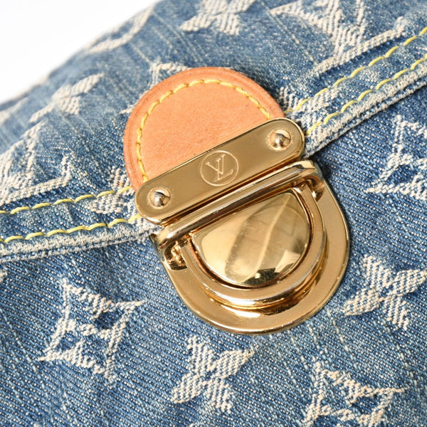 LOUIS VUITTON Mini Pretty One Shoulder Bag M95050 Monogram Denim Indigo Blue Good Condition Used 4a004276