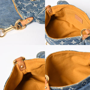 LOUIS VUITTON Mini Pretty One Shoulder Bag M95050 Monogram Denim Indigo Blue Good Condition Used 4a004276
