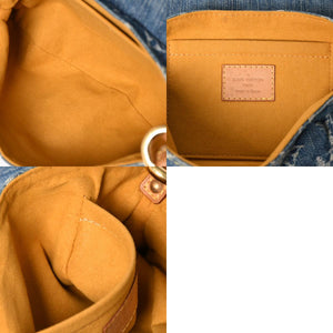 LOUIS VUITTON Mini Pretty One Shoulder Bag M95050 Monogram Denim Indigo Blue Good Condition Used 4a004276