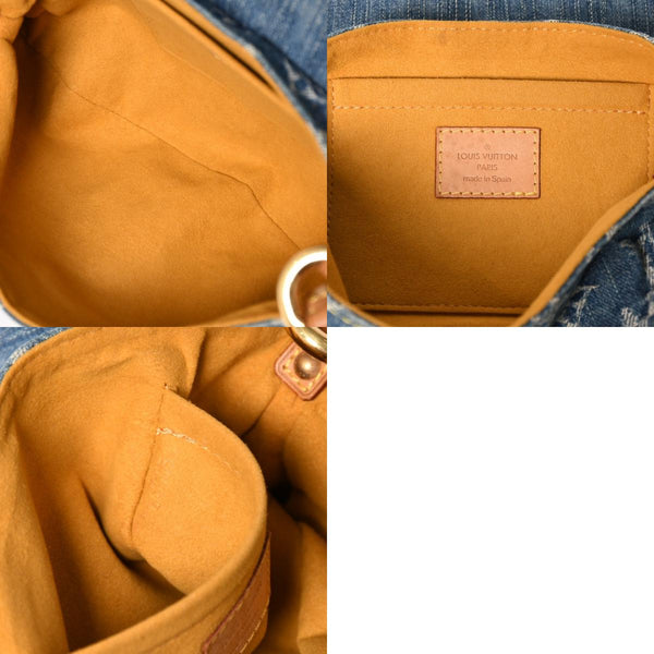 LOUIS VUITTON Mini Pretty One Shoulder Bag M95050 Monogram Denim Indigo Blue Good Condition Used 4a004276