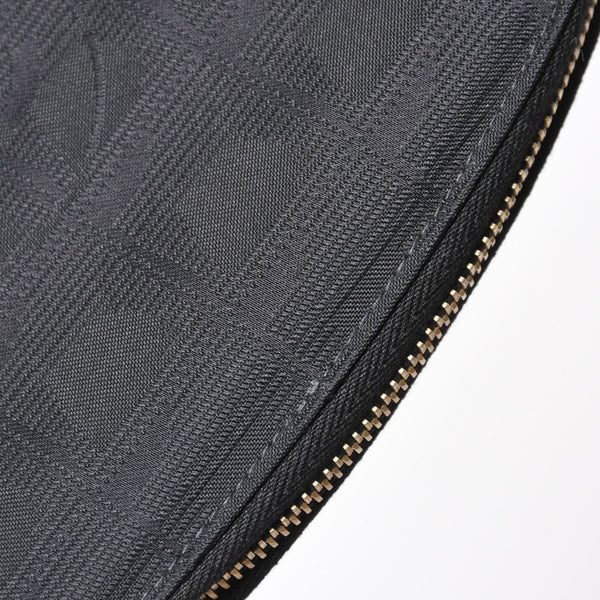 CHANEL New Travel Line Multi Pouch CD Case Accessory Case Black Coco Mark Nylon Jacquard Fabric Gold Hardware Good Condition Used 4a003890