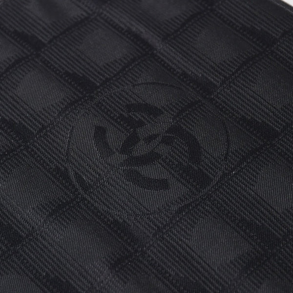 CHANEL New Travel Line Multi Pouch CD Case Accessory Case Black Coco Mark Nylon Jacquard Fabric Gold Hardware Good Condition Used 4a003890