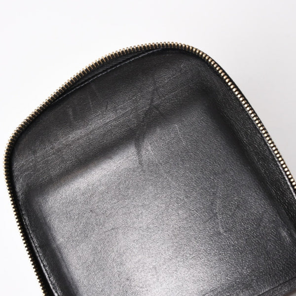 CHANEL New Travel Line Multi Pouch CD Case Accessory Case Black Coco Mark Nylon Jacquard Fabric Gold Hardware Good Condition Used 4a003890