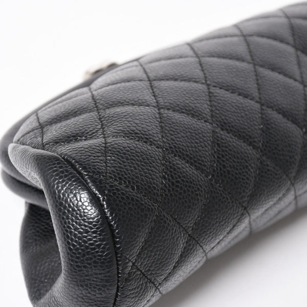 極美品 CHANEL シャネル タイムレス クラシック クラッチバッグ 11番台 ココマーク キャビアスキン キルティング シルバー金具 中古 4a004166