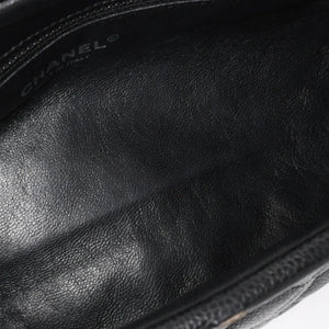 極美品 CHANEL シャネル タイムレス クラシック クラッチバッグ 11番台 ココマーク キャビアスキン キルティング シルバー金具 中古 4a004166