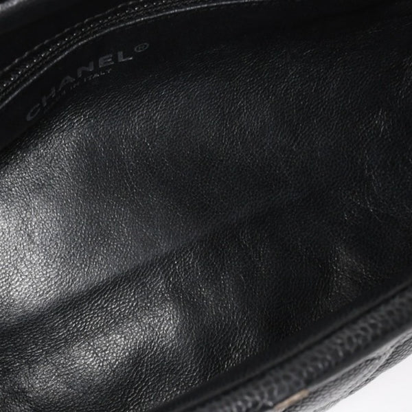 極美品 CHANEL シャネル タイムレス クラシック クラッチバッグ 11番台 ココマーク キャビアスキン キルティング シルバー金具 中古 4a004166