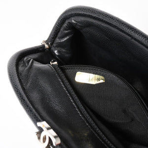 極美品 CHANEL シャネル タイムレス クラシック クラッチバッグ 11番台 ココマーク キャビアスキン キルティング シルバー金具 中古 4a004166