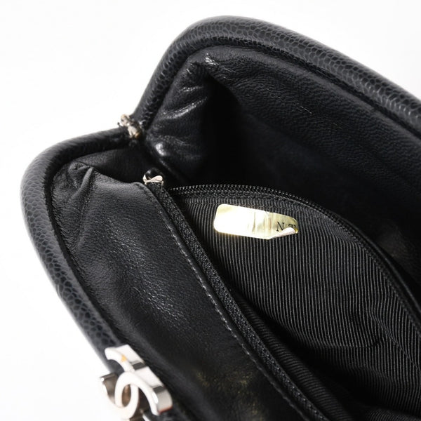 極美品 CHANEL シャネル タイムレス クラシック クラッチバッグ 11番台 ココマーク キャビアスキン キルティング シルバー金具 中古 4a004166