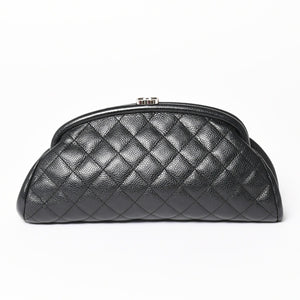 極美品 CHANEL シャネル タイムレス クラシック クラッチバッグ 11番台 ココマーク キャビアスキン キルティング シルバー金具 中古 4a004166