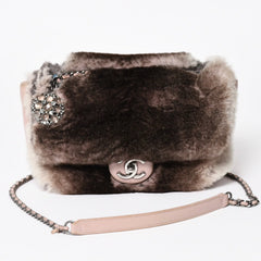 CHANEL シャネル 15AW マトラッセ Sフラップ Wチェーンショルダーバッグ A93054 21番台 ココマーク オリラグファー 美品 中古 4a004243