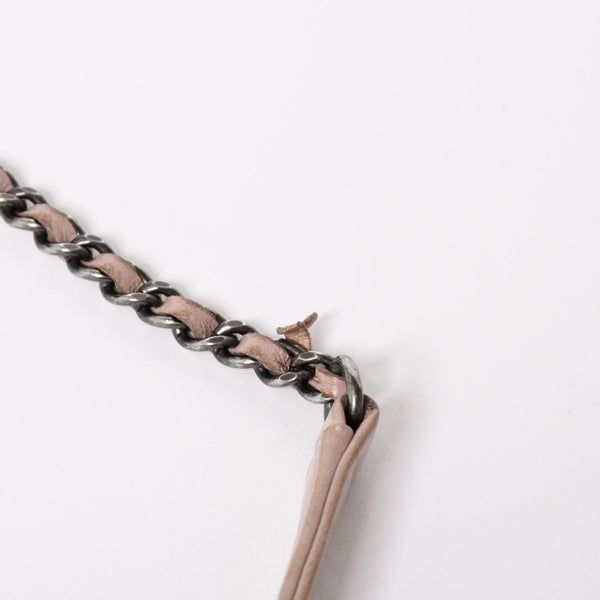 CHANEL シャネル 15AW マトラッセ Sフラップ Wチェーンショルダーバッグ A93054 21番台 ココマーク オリラグファー 美品 中古 4a004243