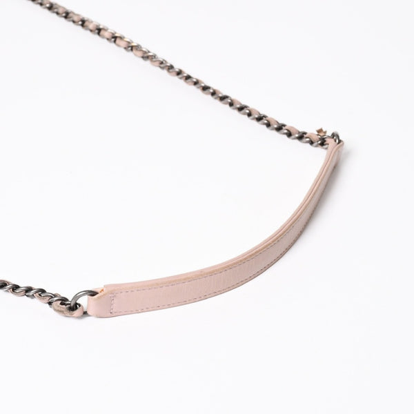CHANEL シャネル 15AW マトラッセ Sフラップ Wチェーンショルダーバッグ A93054 21番台 ココマーク オリラグファー 美品 中古 4a004243