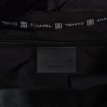 Load image into Gallery viewer, 新品同様 CHANEL シャネル スポーツライン ハンドバッグ 9番台 ココマーク ウール ナイロン レザー ネイビー ブラック 中古 4a004383
